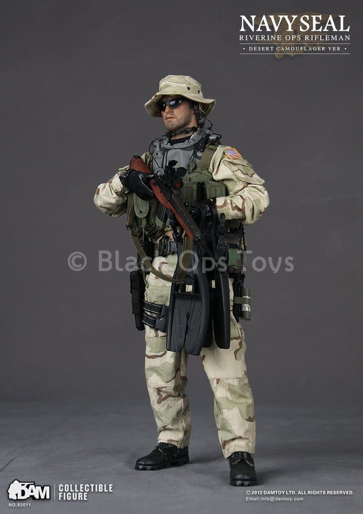 Load image into Gallery viewer, Riverine Ops Rifleman - Desert Camo Version - MINT IN BOX
