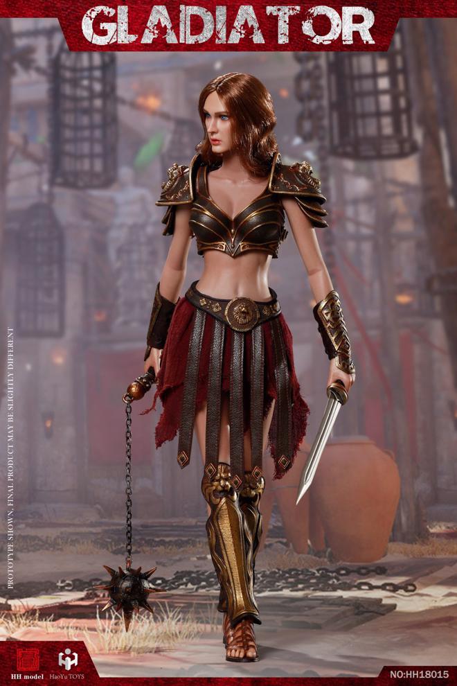 Load image into Gallery viewer, Imperial Female Warrior Red Ver. - Metal Female Gladiator Helmet
