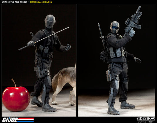 GI JOE - Snake Eyes w/Timber - Exclusive Version - MINT IN BOX