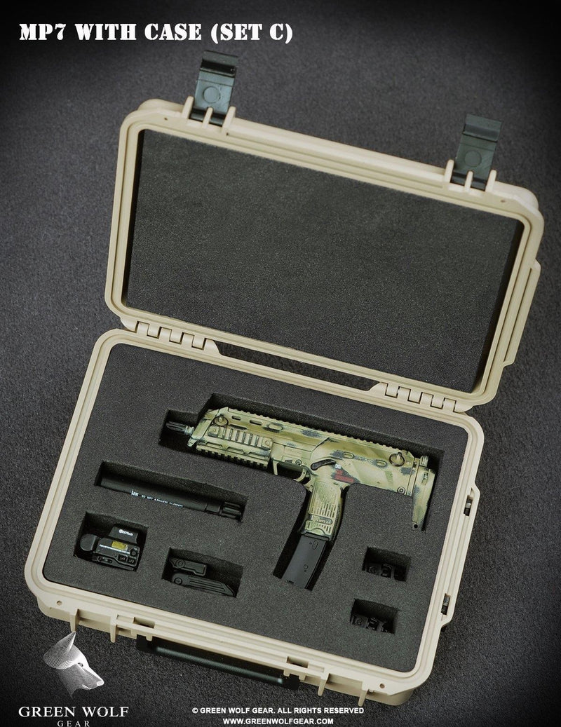 Load image into Gallery viewer, Camo HK MP7 w/Tan Pelican Case - MINT IN BOX
