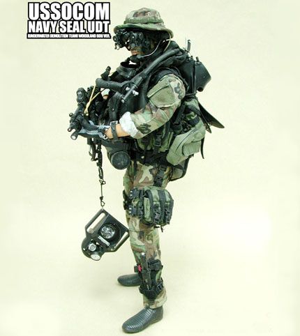 USSOCOM Navy Seal UDT Woodland- Black Dive Fins – BlackOpsToys