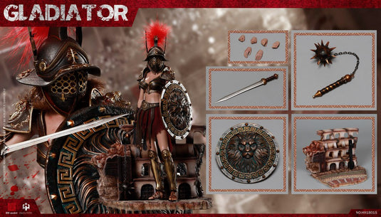 Imperial Female Warrior Red Ver. - Metal Sword w/Shield
