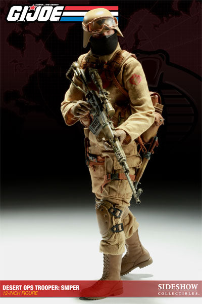 GI JOE - Cobra Desert Ops Trooper Sniper - MINT IN BOX