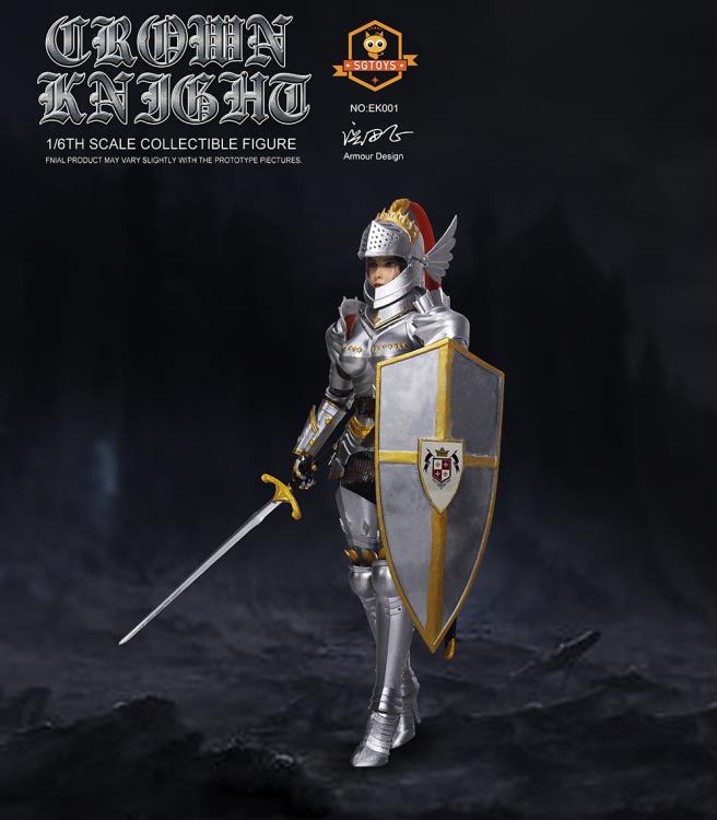 Load image into Gallery viewer, Crown Knight - Metal Helmet w/Interchangeable Face Shield
