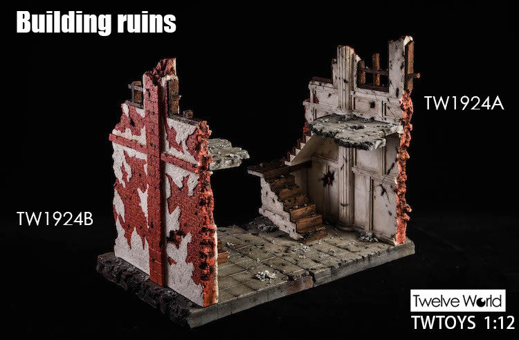 Load image into Gallery viewer, 1/12 - Building Ruins 2-Pack - MINT IN BOX
