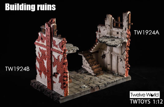 1/12 - Building Ruins 2-Pack - MINT IN BOX