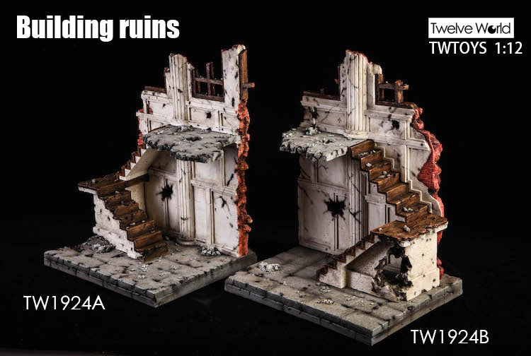 Load image into Gallery viewer, 1/12 - Building Ruins 2-Pack - MINT IN BOX
