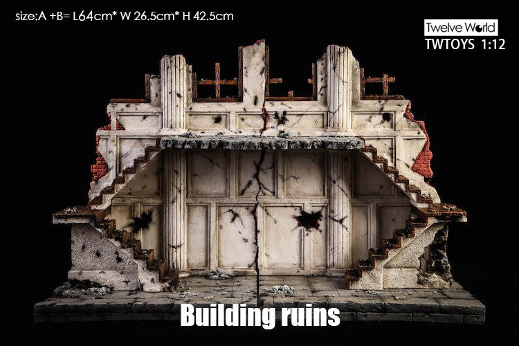 Load image into Gallery viewer, 1/12 - Building Ruins 2-Pack - MINT IN BOX
