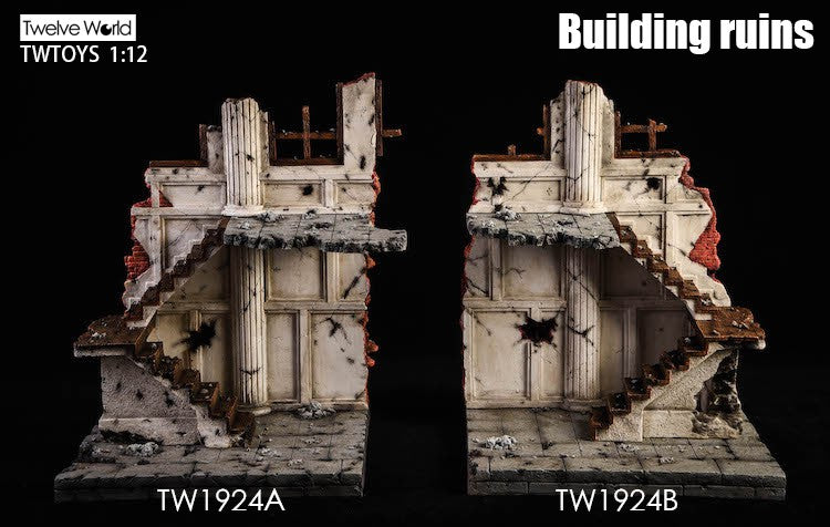 Load image into Gallery viewer, 1/12 - Building Ruins 2-Pack - MINT IN BOX
