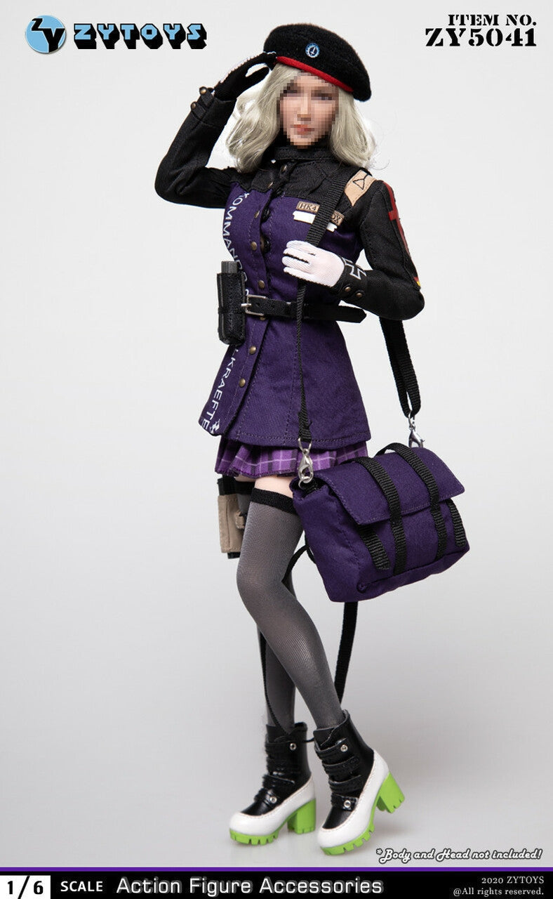 Load image into Gallery viewer, Black &amp; Purple Female Jacket
